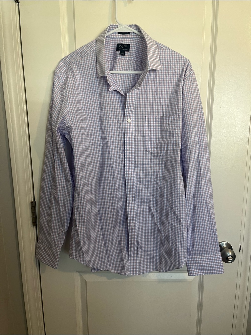 J. Crew Men’s Light Purple Gingham Button-Down Shirt